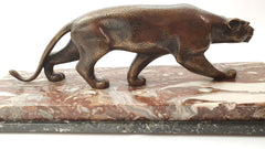 Hammered Pure Bronze Panther Salvatore Melani  1930s